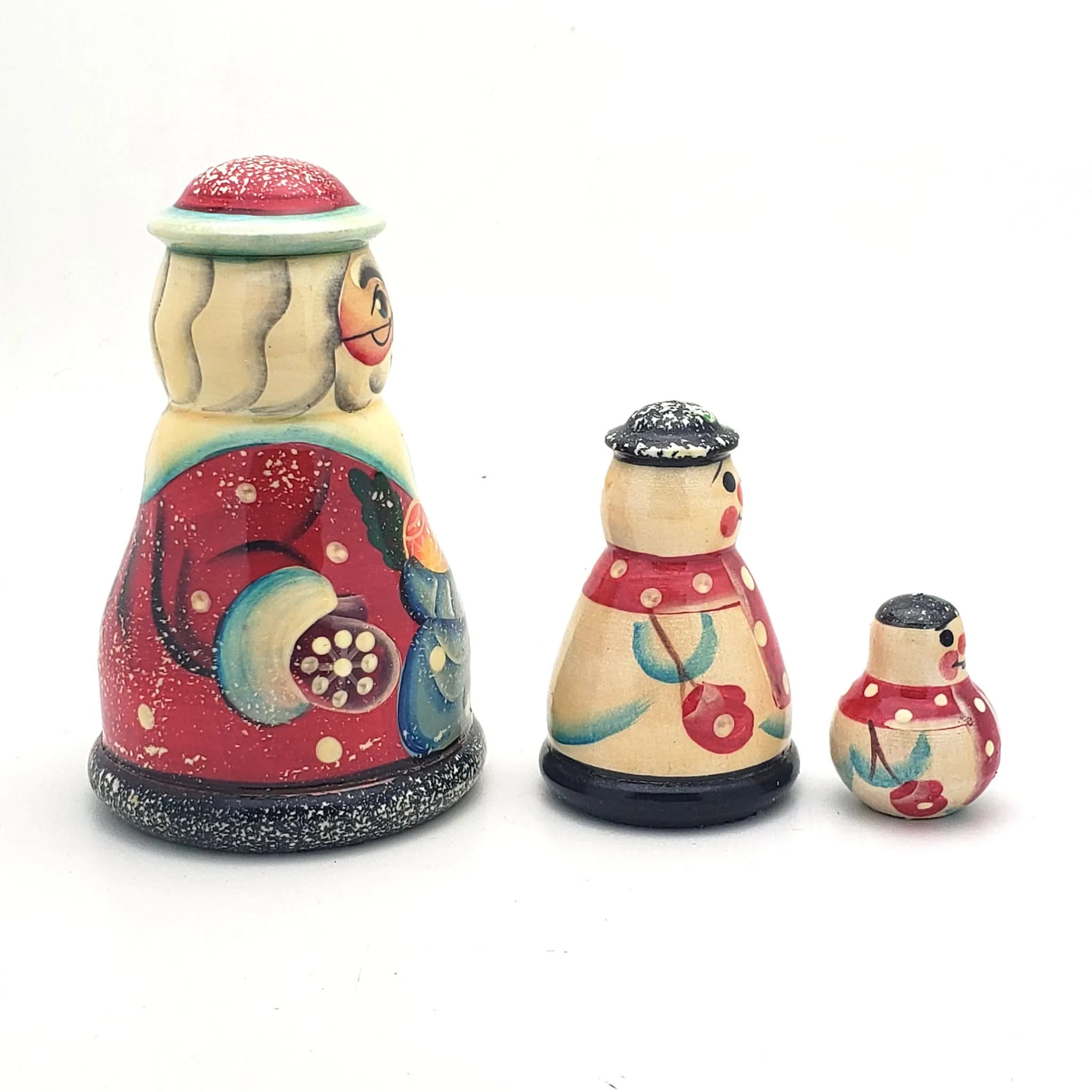 Santa and Snowman Nesting Doll Set