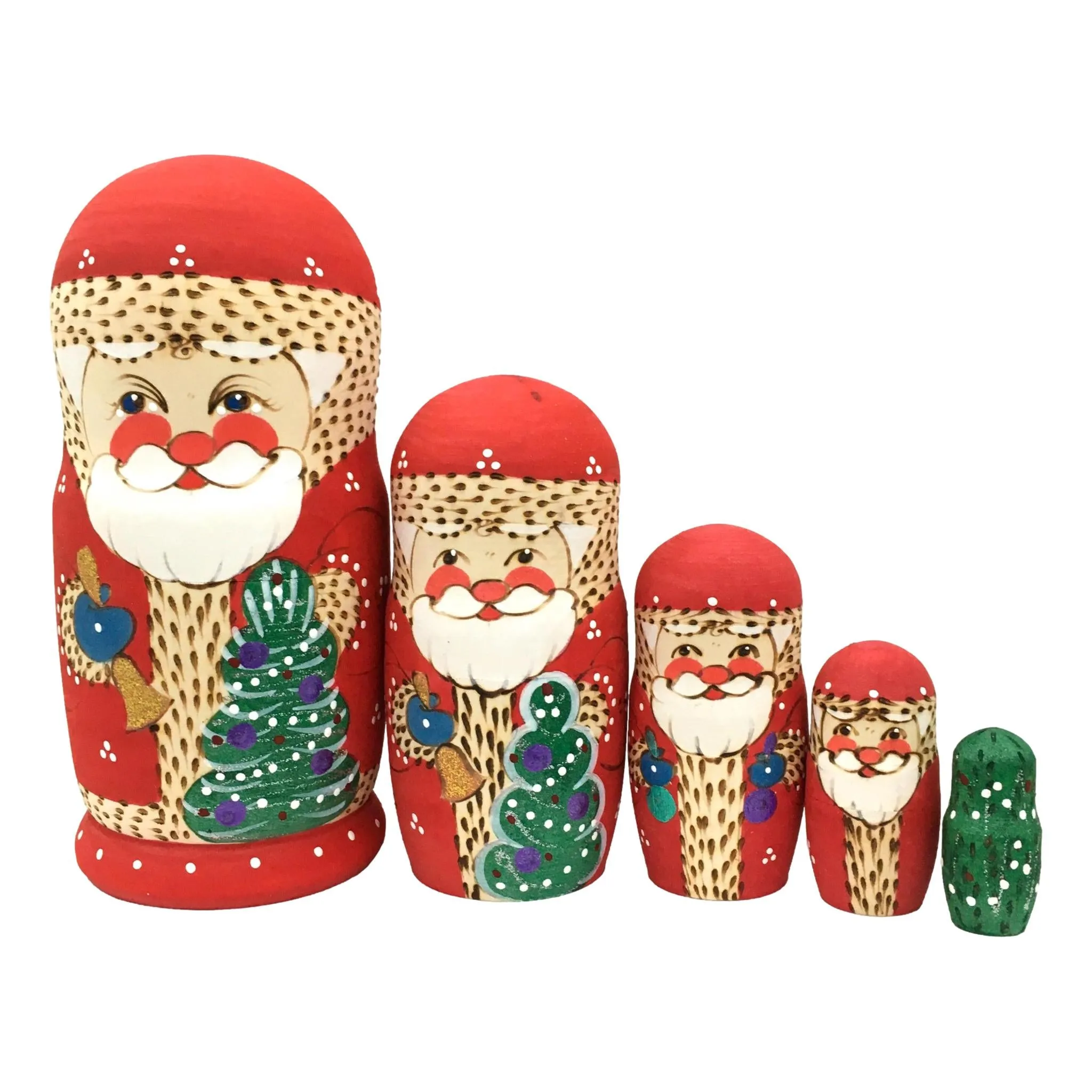 Santa Matryoshka Set of 5