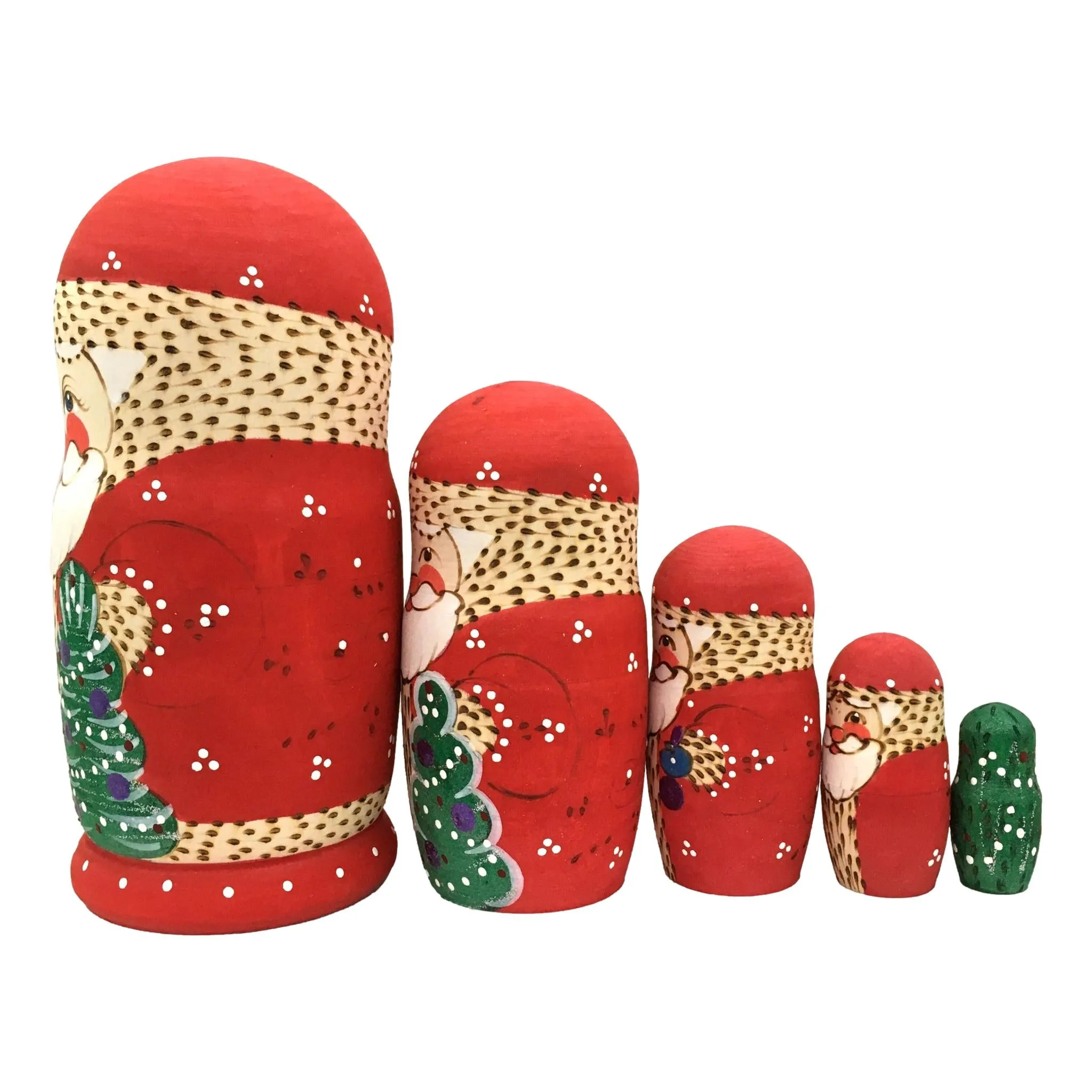Santa Matryoshka Set of 5