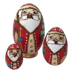 Santa Nesting Set / Egg Shape