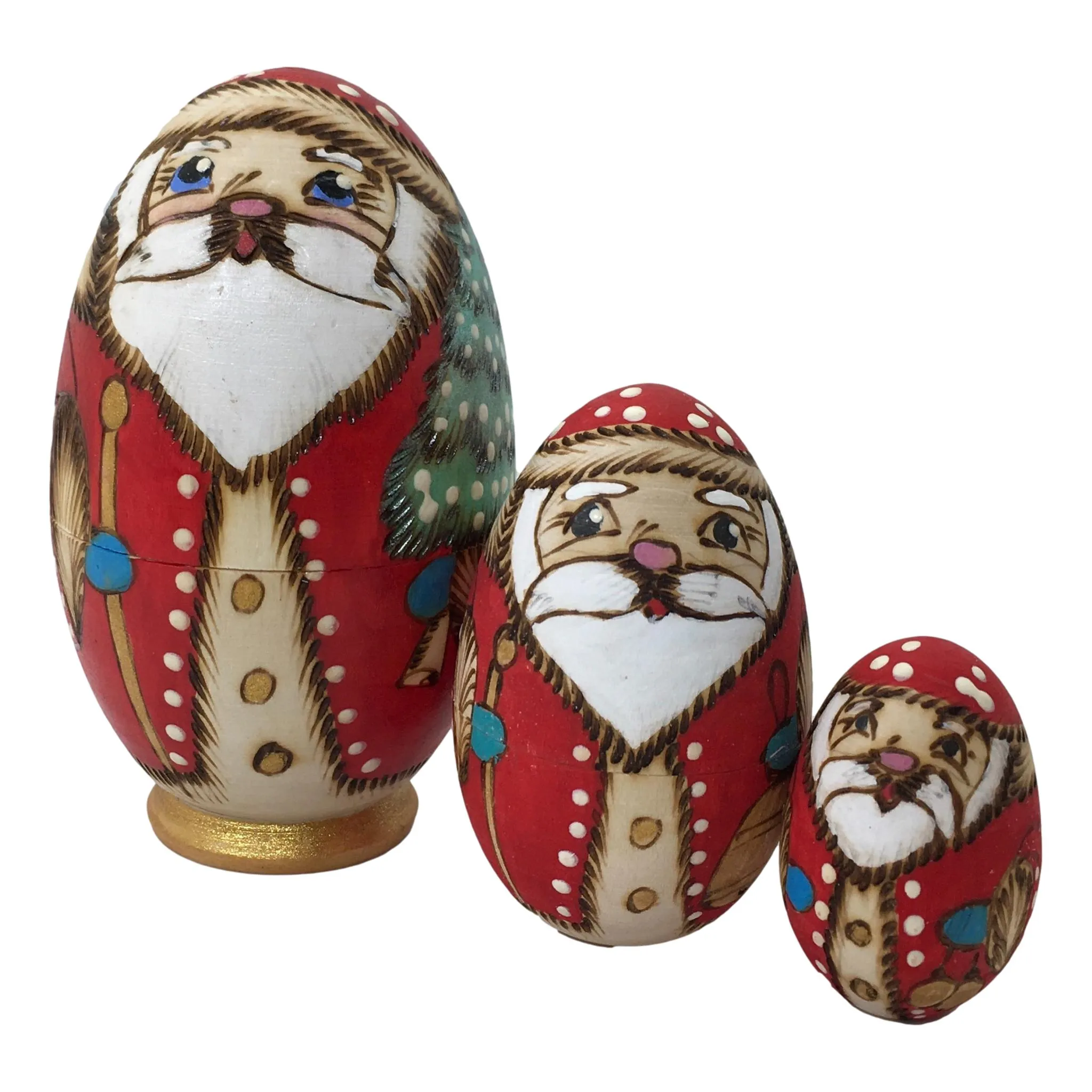 Santa Nesting Set / Egg Shape