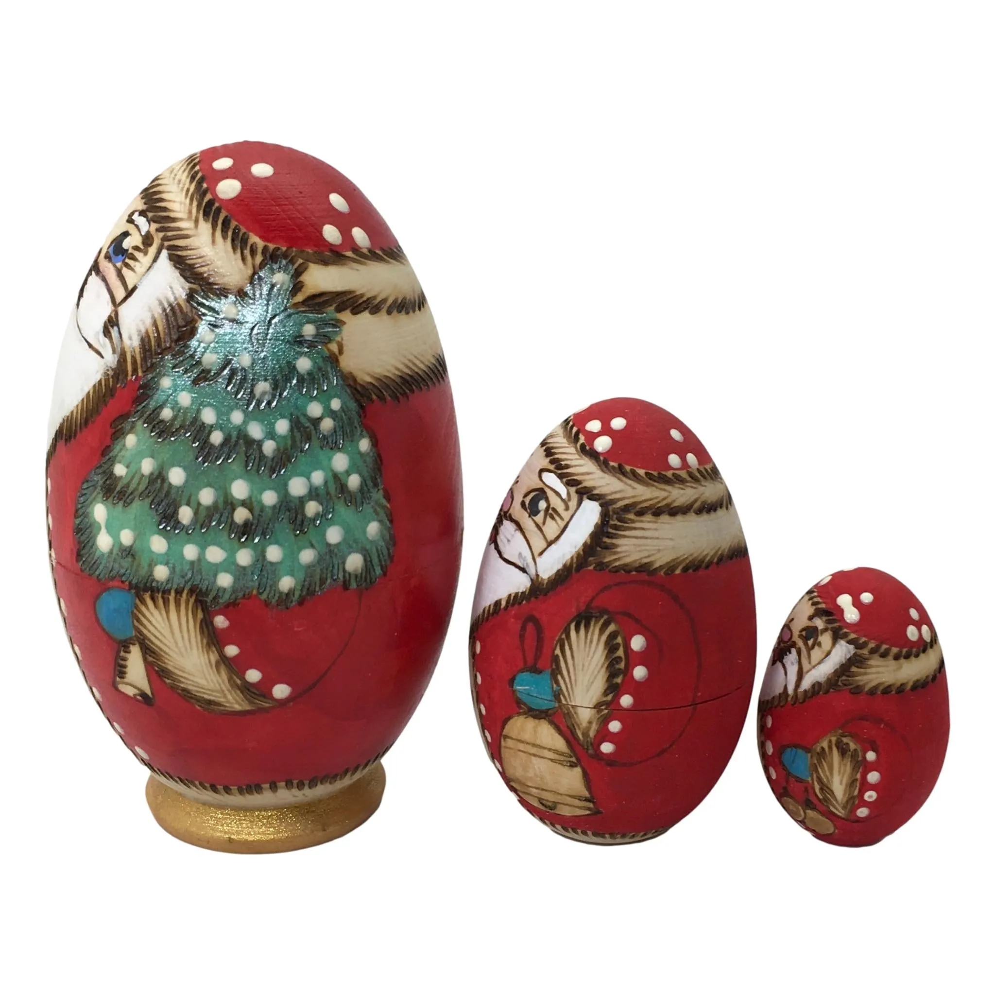 Santa Nesting Set / Egg Shape