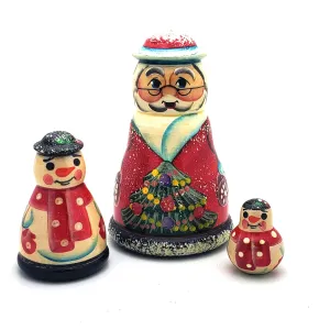 Santa Snowman Set for Christmas Stocking