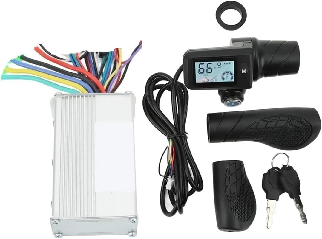 Scooter Brushless Motor Controller deer essence 36V 48V 350W Brushless Motor Controller with 805 LCD Display Throttle Grip Electric Bike 