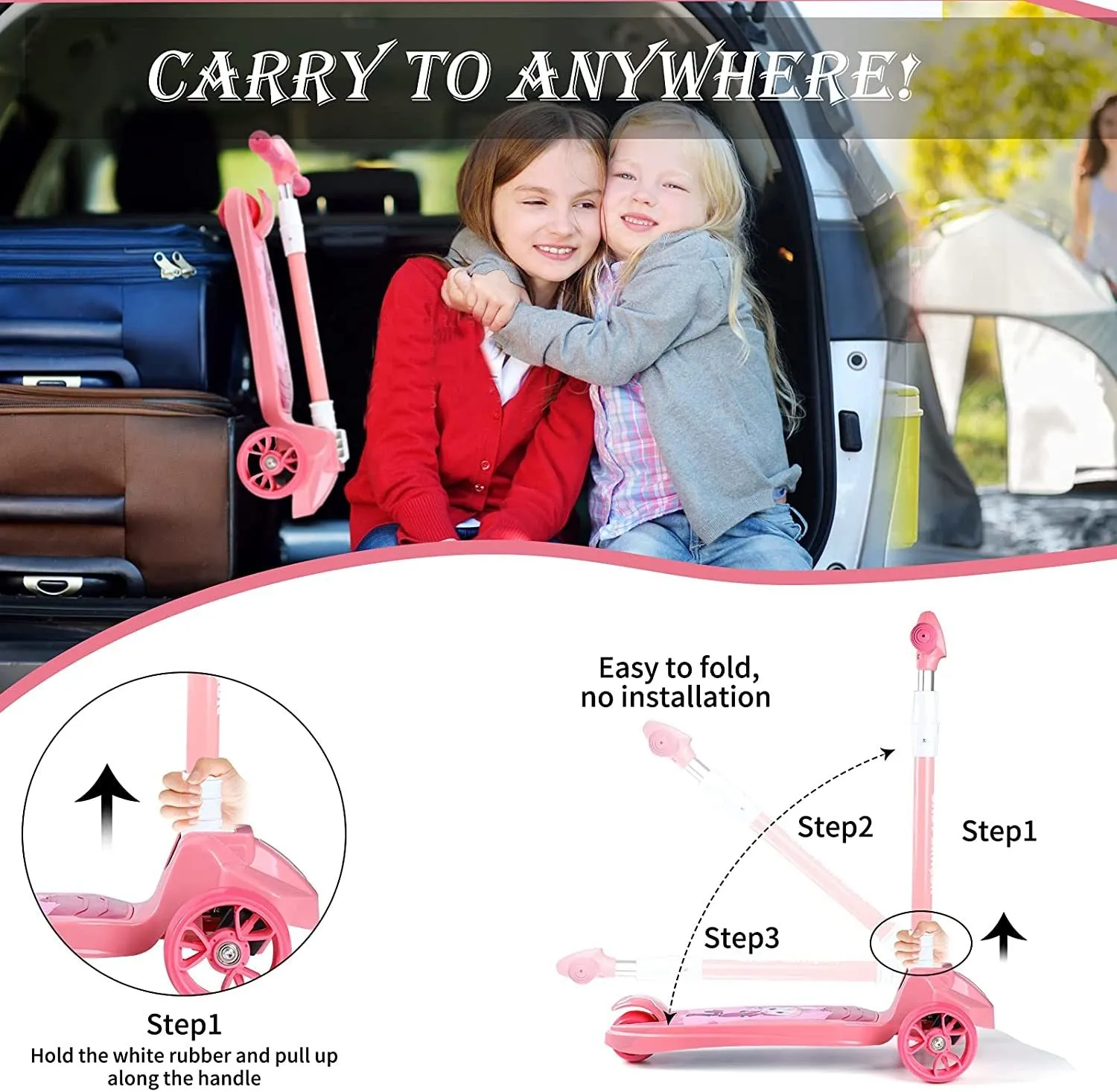 Scooter for Kids pink
