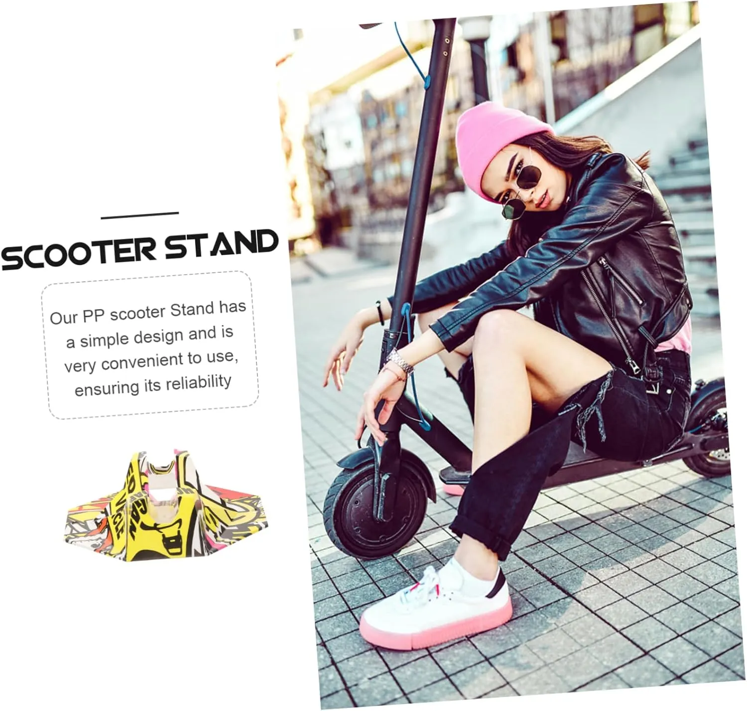 Scooter Holder 1 Set obituary contemplate ironwork Scooter Wheel Bracket Scooter Stands Scooter Wheels Holder Parking Scooter Support 