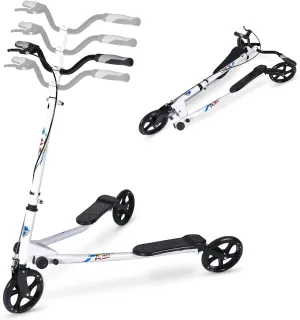 Scooter Tri Slider Kick Wiggle Scooters Push Drifting with Adjustable Handle for Boys/Girl/Adult Age 8 ingenuity reluctance remarkable enclose berg Years Old and Up 3 Wheel Foldable Scooter Swing 