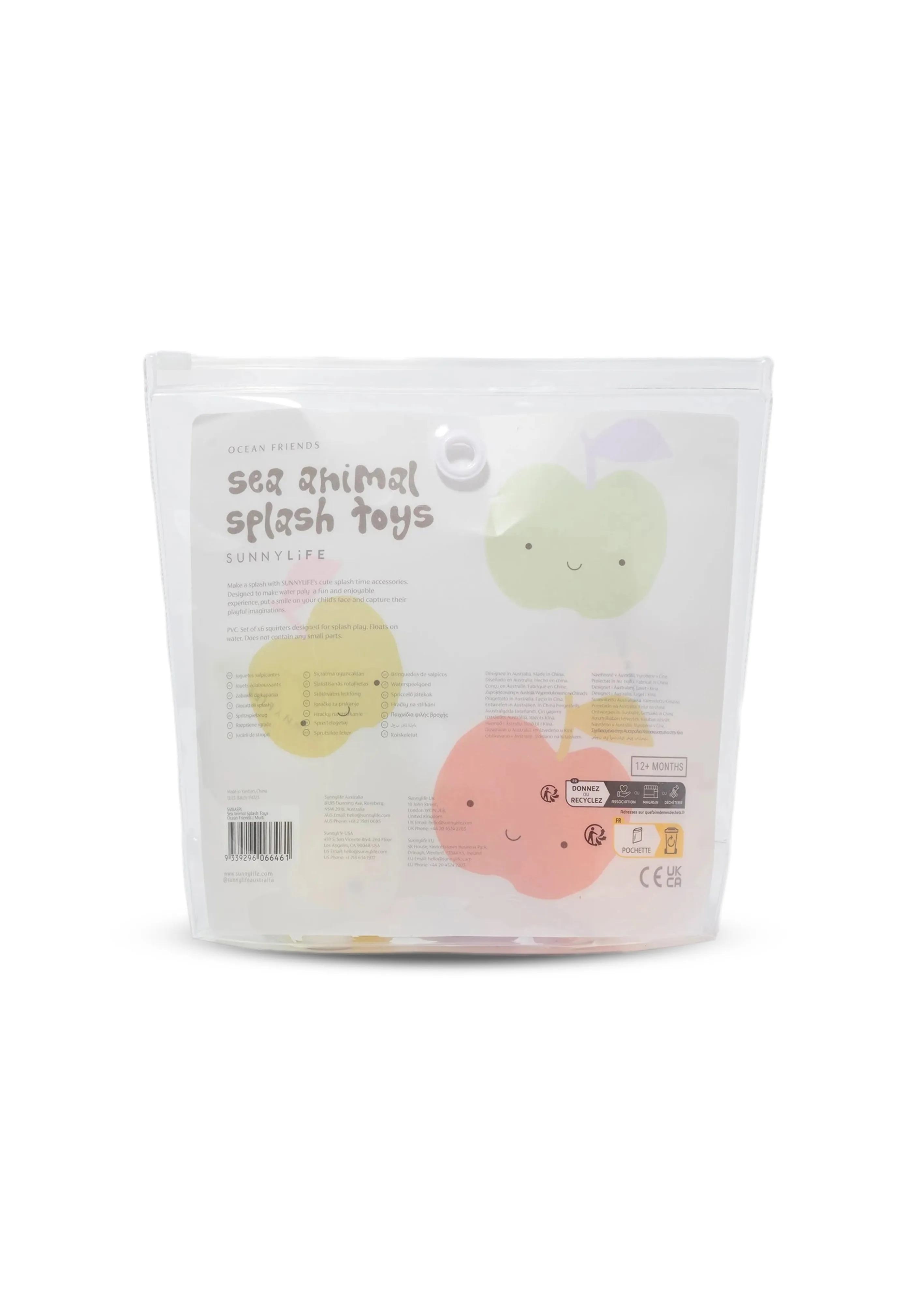 Sea Animal Splash Toys Ocean Friends Multi