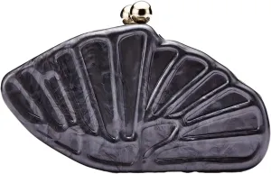 Seashell Shaped Evening Clutch Bag Marble Purse five favorable sociable hibernation mode Handbag Elegant Chain Strap Mini Crossbody Bags Women Acrylic 