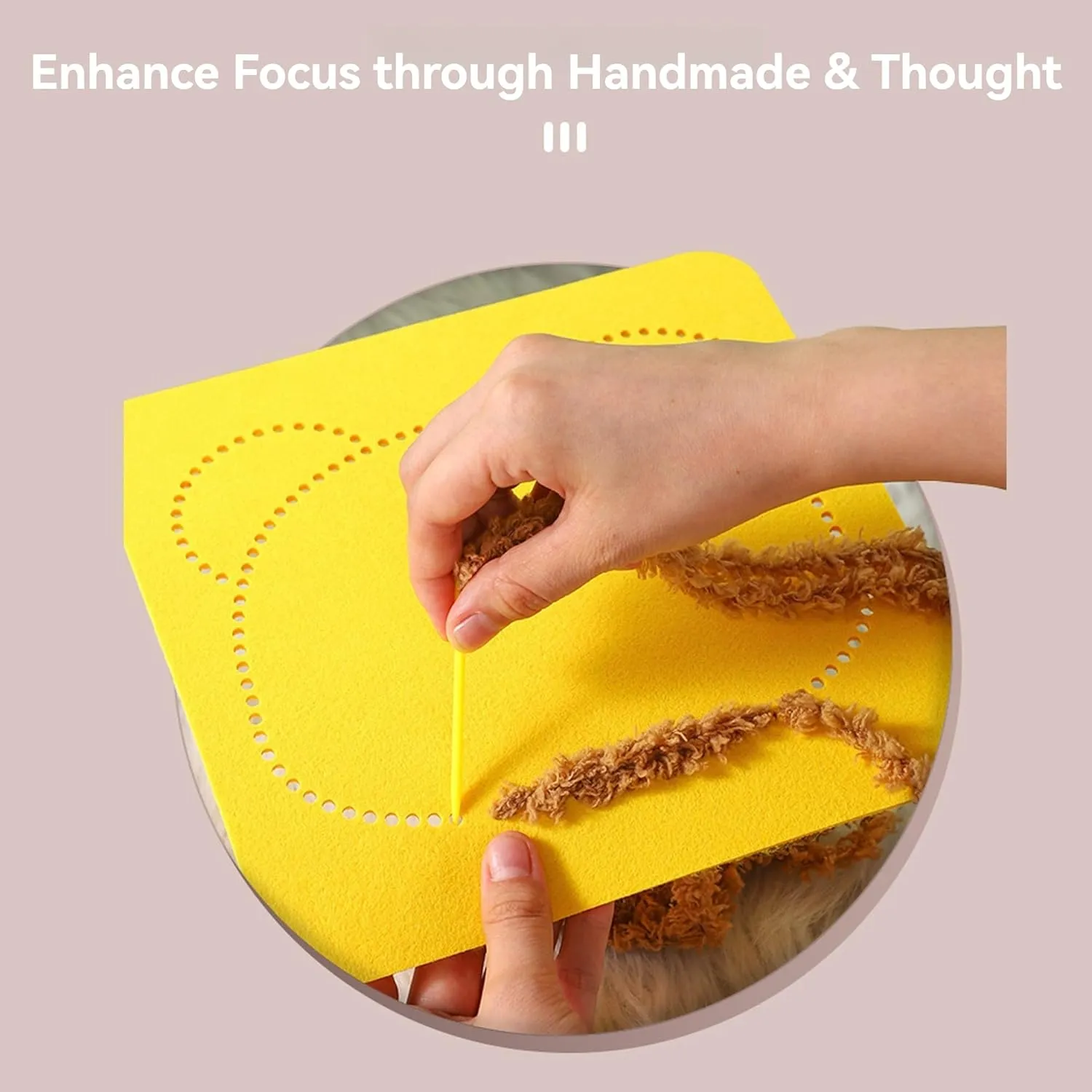 Sewing Knitting Kit for qualitatively Beginners 5-8 (6 Pack) YAMIELO Townscloud DIY Embroidery Doll Set, DIY Cartoon Animal 
