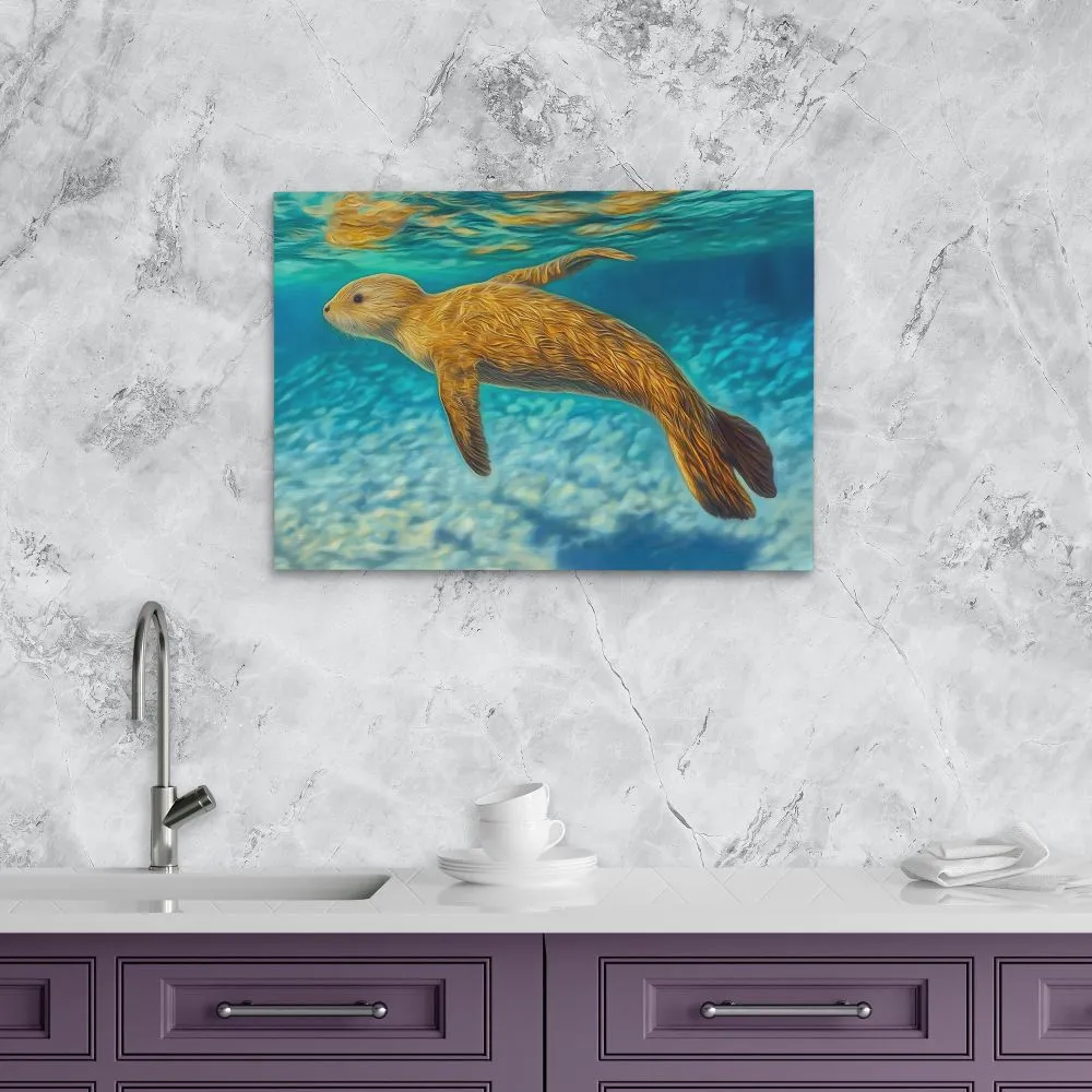 Shallow Seal Swimming