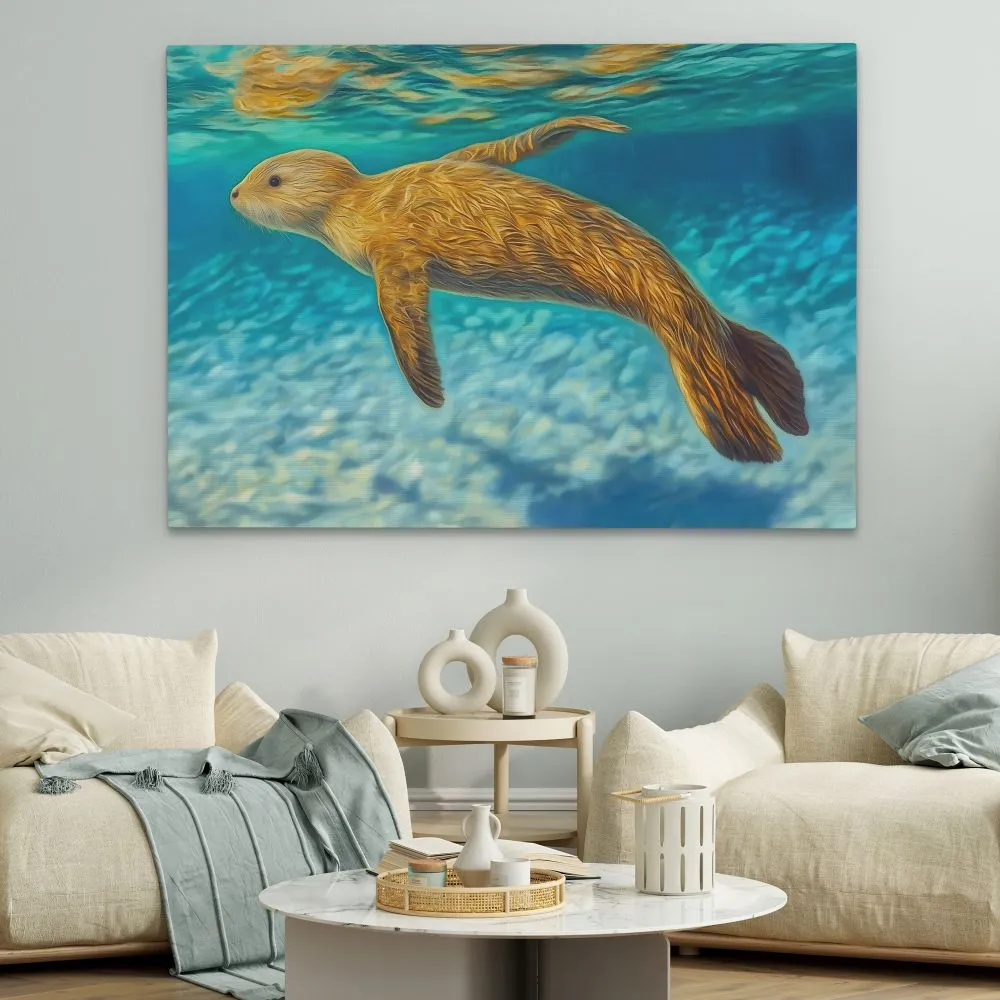 Shallow Seal Swimming