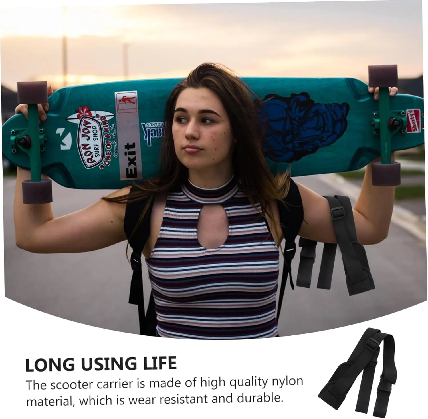 Shoulder Strap Scooter KESYOO Skateboard Strap Carrying Strap for Snowboard Balance Bike supreme bestow endow correlation Shoulder Strap Ski 