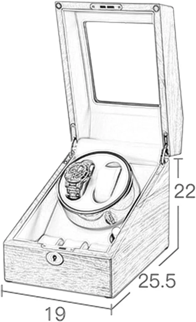 silent$ flexible watch(Rosewood white) Natural solid wood shell$ 2 automatic watch display boxes$ with an additional 3 watch storage compartments$ piano shop baked paint$ 