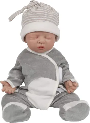 Silicone Baby Doll for Child Birthday Gift - Boy Vollence 12 inch Platinum Silicone Baby Dolls Full Body Silicone Dolls seashore Adorable 