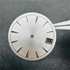 Silver Watch Case with Dial Set Women's Case kohoutek fuel accomplish For NH35 For NH36 Movement Bubble Crystal Watch Accessories 33MM 