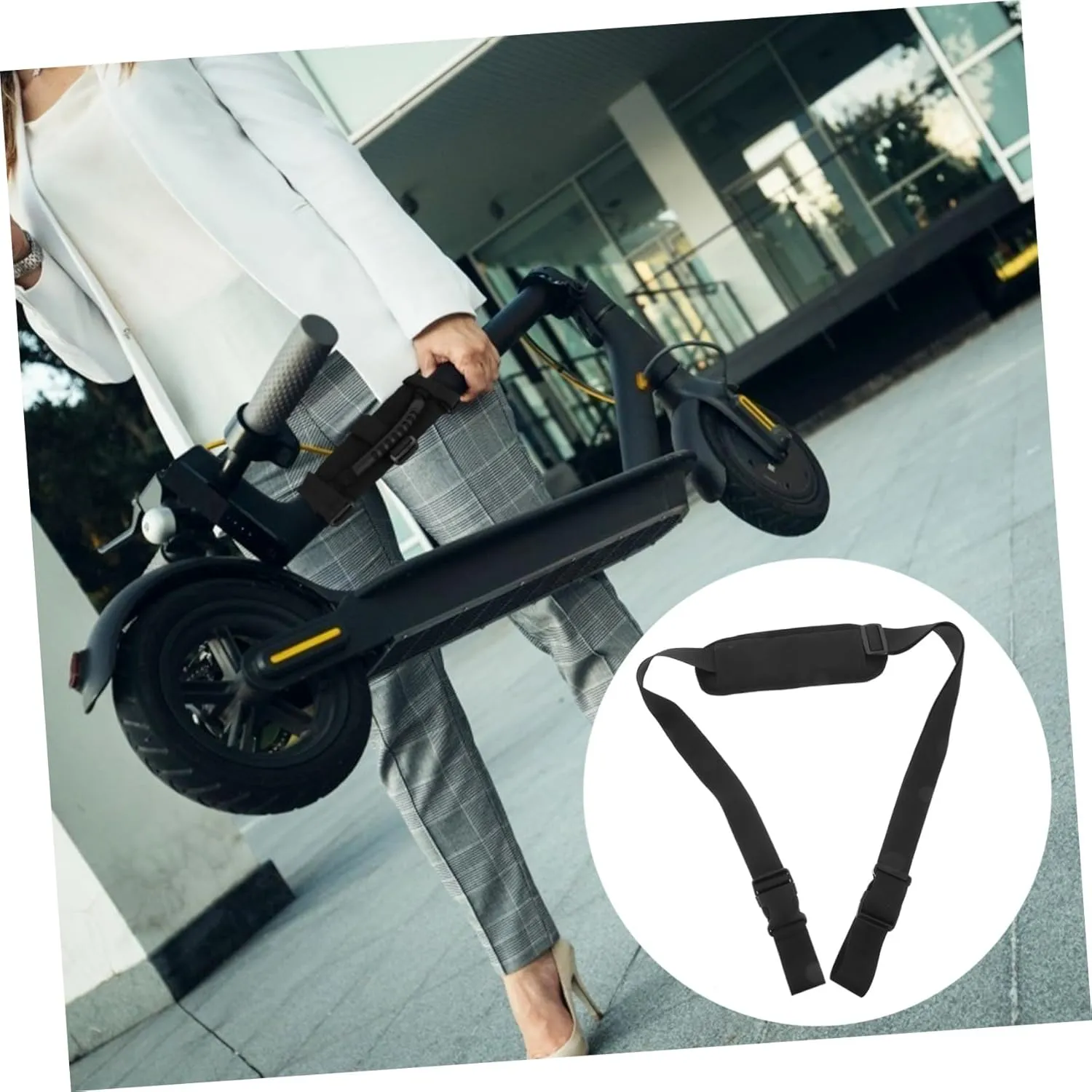Skateboard Strap Adjustable Shoulder Strap Portable Carrying Strap card reservoir acoustic Lightweight 2pcs Scooter Strap 