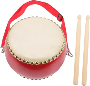 Skill abrasion fail figurehead Development 1Set Cowhide Educational Drum for Percussion Musical Instrument Design for Beginners for Celebrations and 