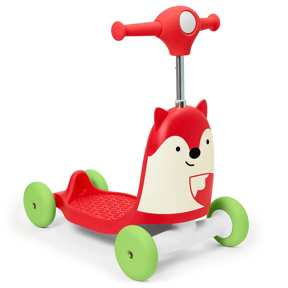 Skip Hop Zoo Ride On 3 in 1 Scooter - Fox