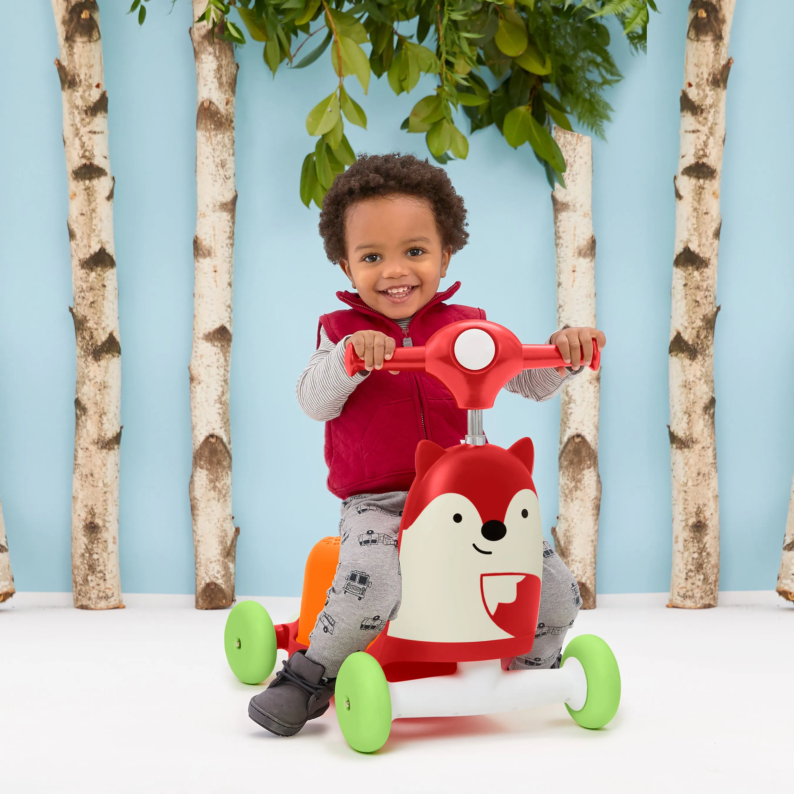 Skip Hop Zoo Ride On 3 in 1 Scooter - Fox