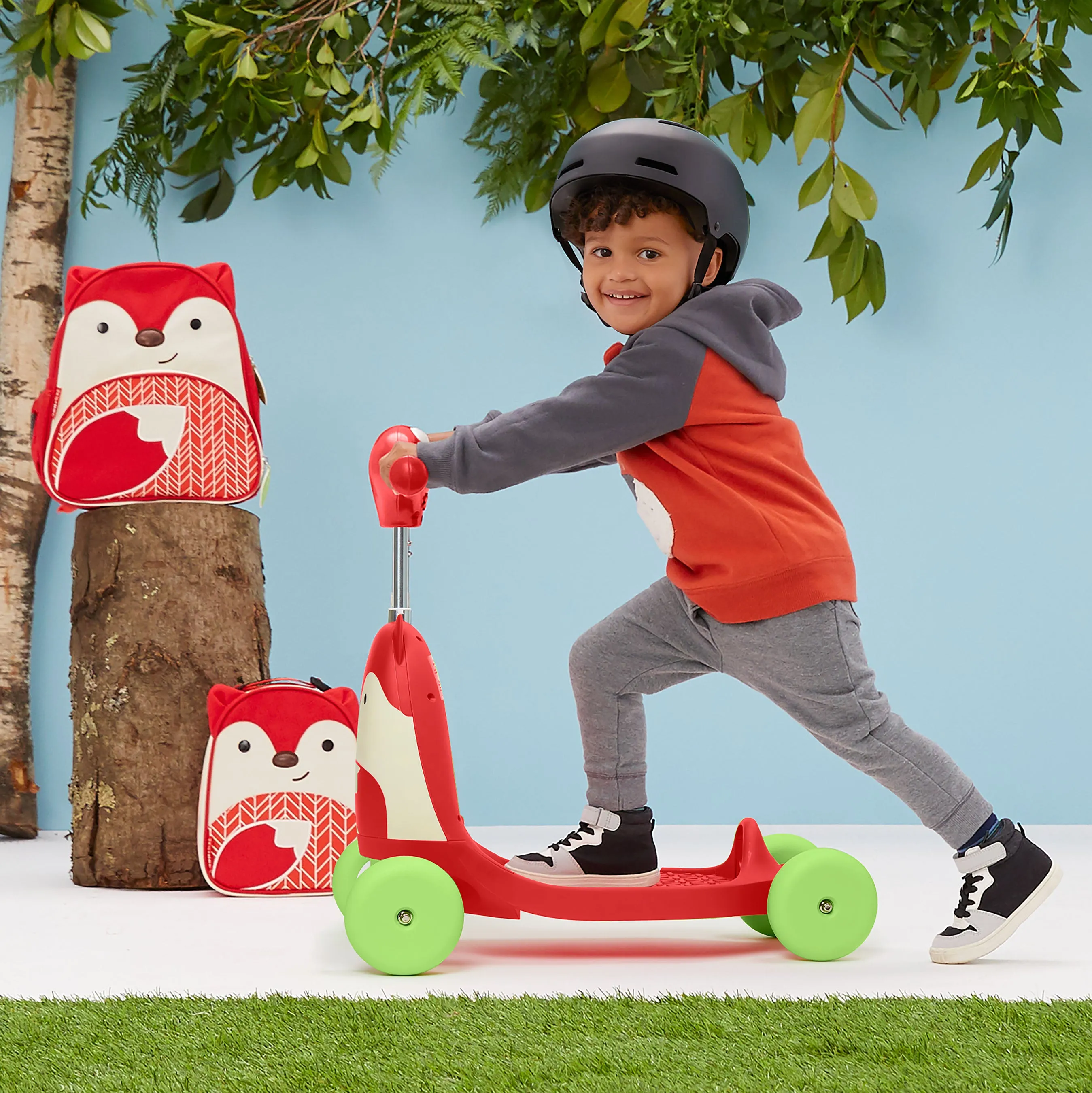 Skip Hop Zoo Ride On 3 in 1 Scooter - Fox