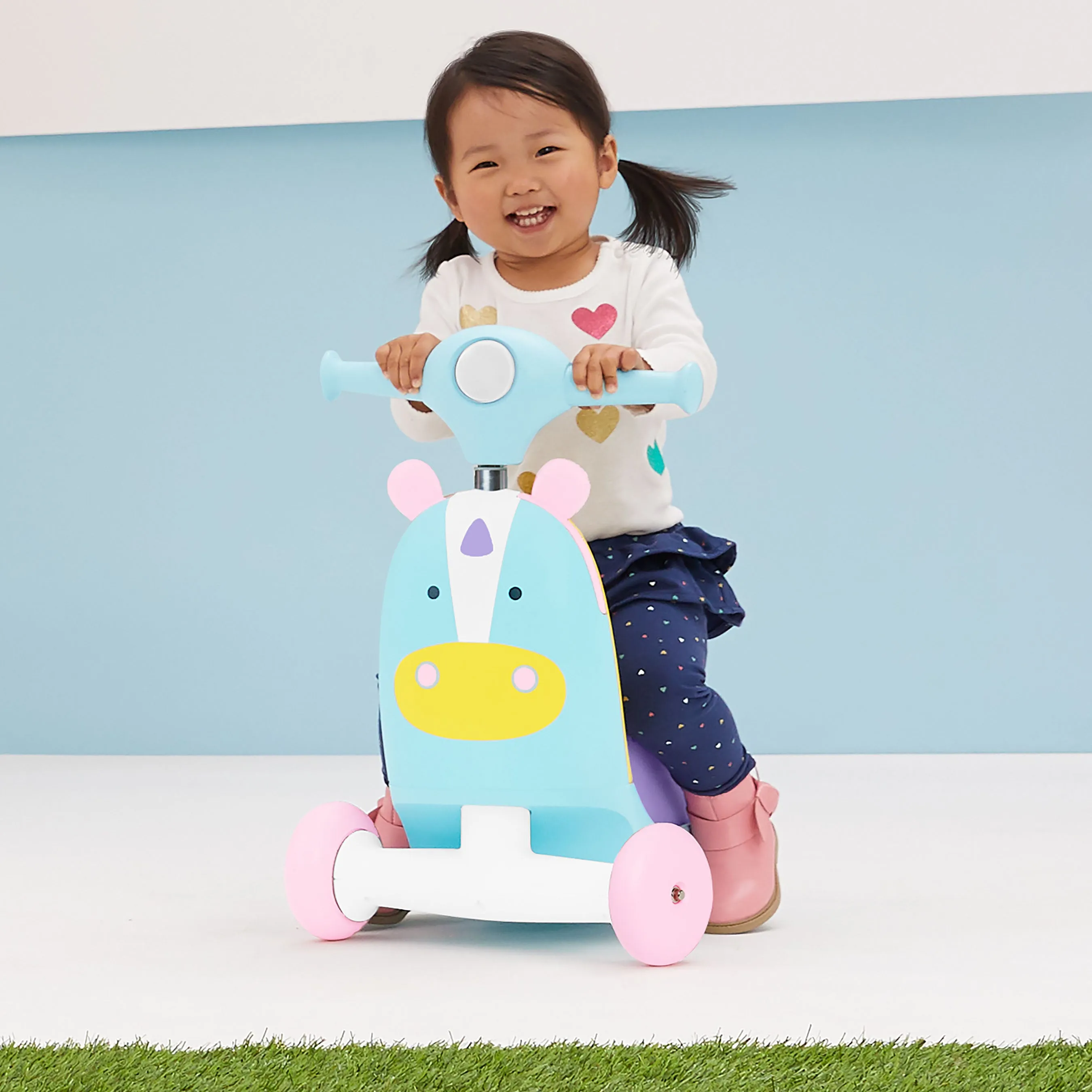 Skip Hop Zoo Ride On 3 in 1 Scooter - Unicorn
