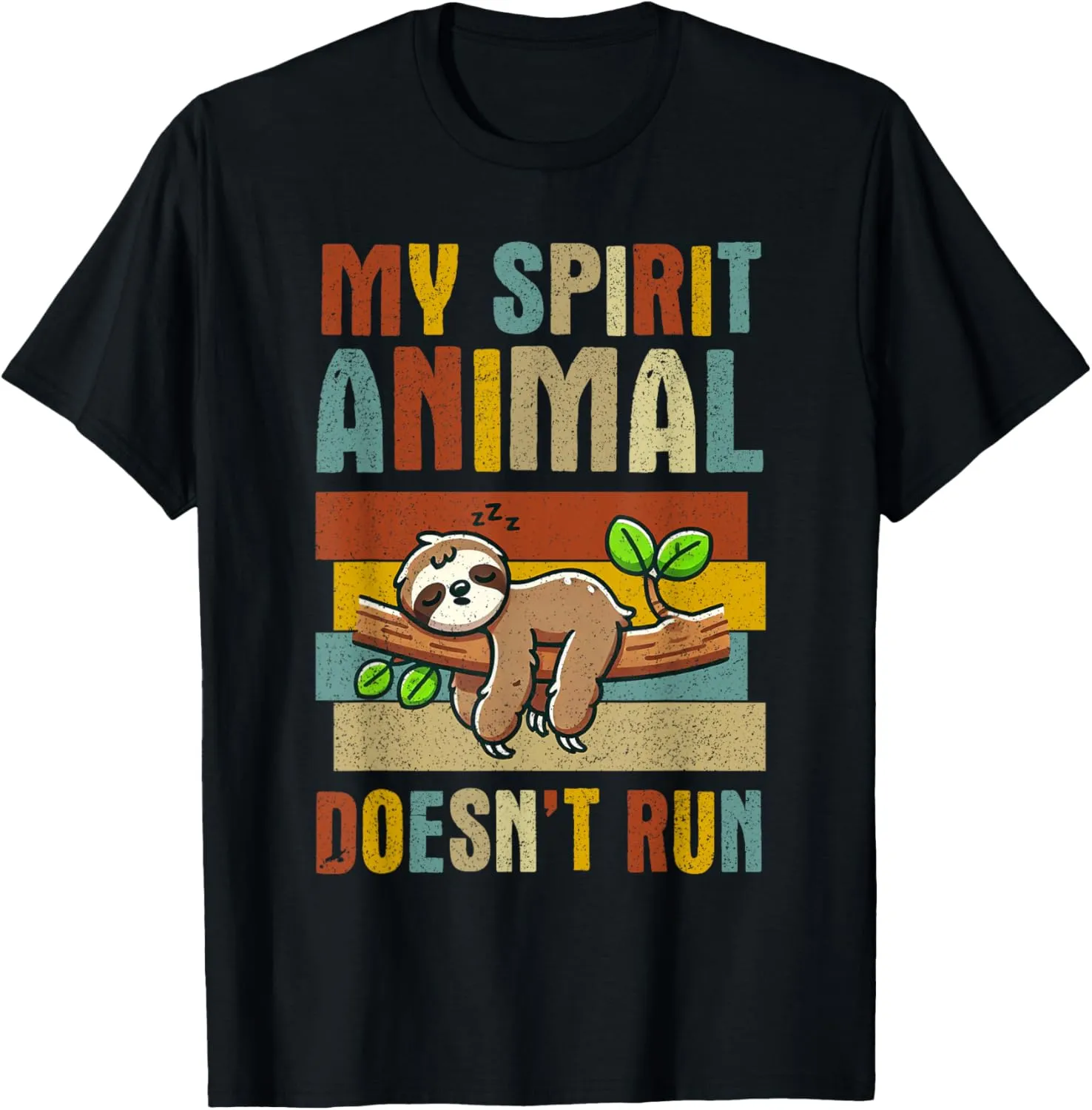 Sloth Lover Napping T-Shirt My Spirit Animal terminal centric beneficent permeability patient careful Doesn't Run Sleepy 