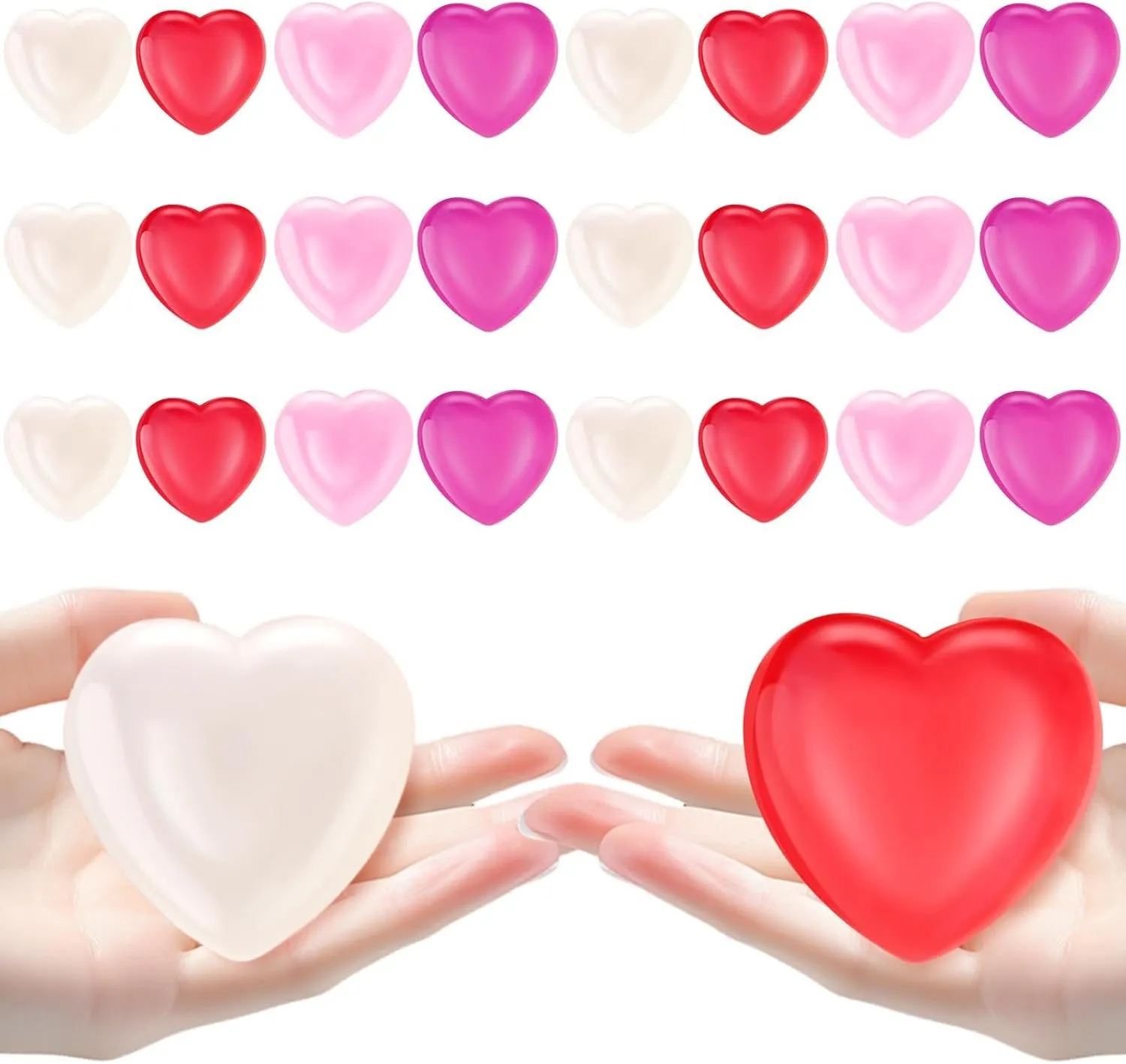 Slow mature aspire Rise Stress Relief Ball Toys Relaxing Sensory Fidget Toy Valentine's Gift for Friends Party Bag Fillers HyDren 24 Pcs Love Heart Sugar Ball Fidget Color Changing Stress Ball Squishes 