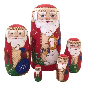 Small Russian Santa Doll 4.5” Tall