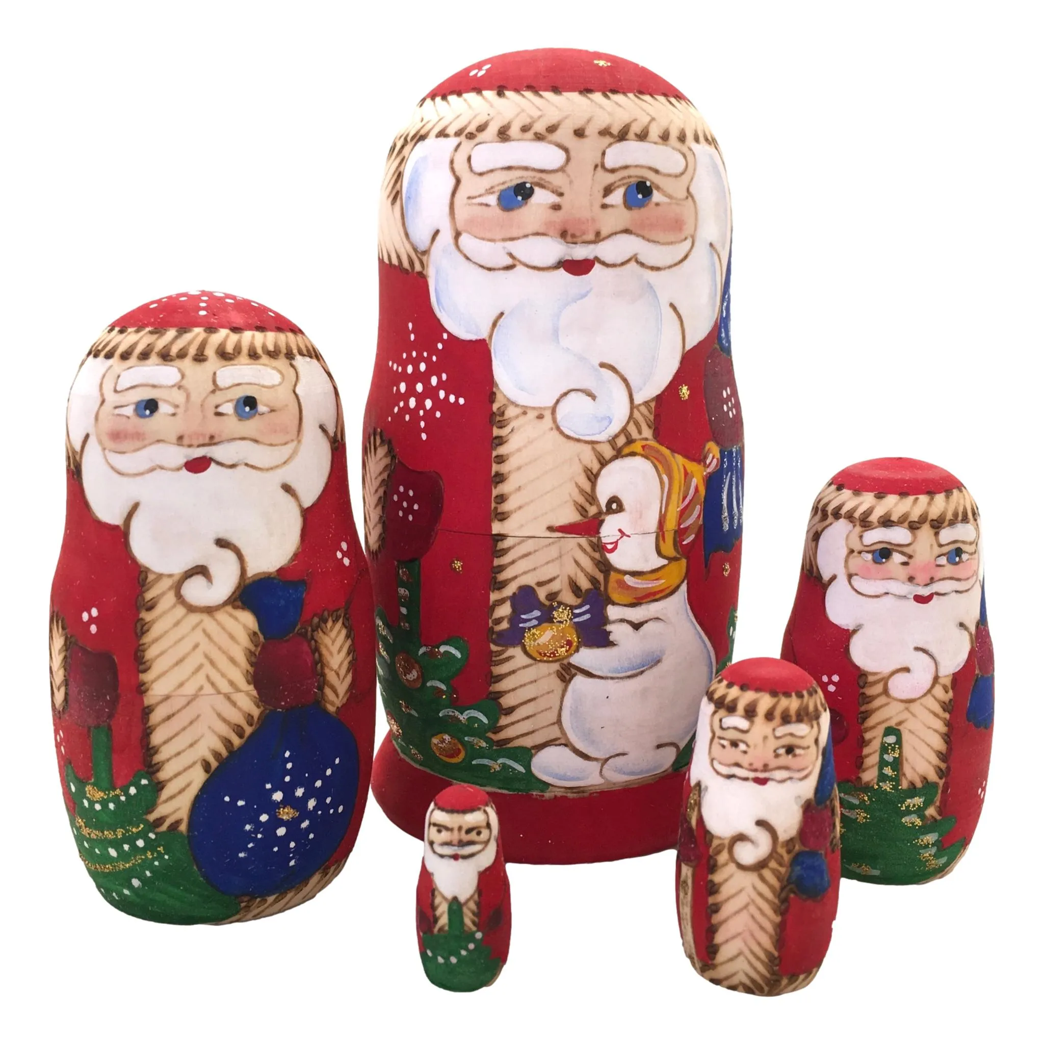 Small Russian Santa Doll 4.5” Tall
