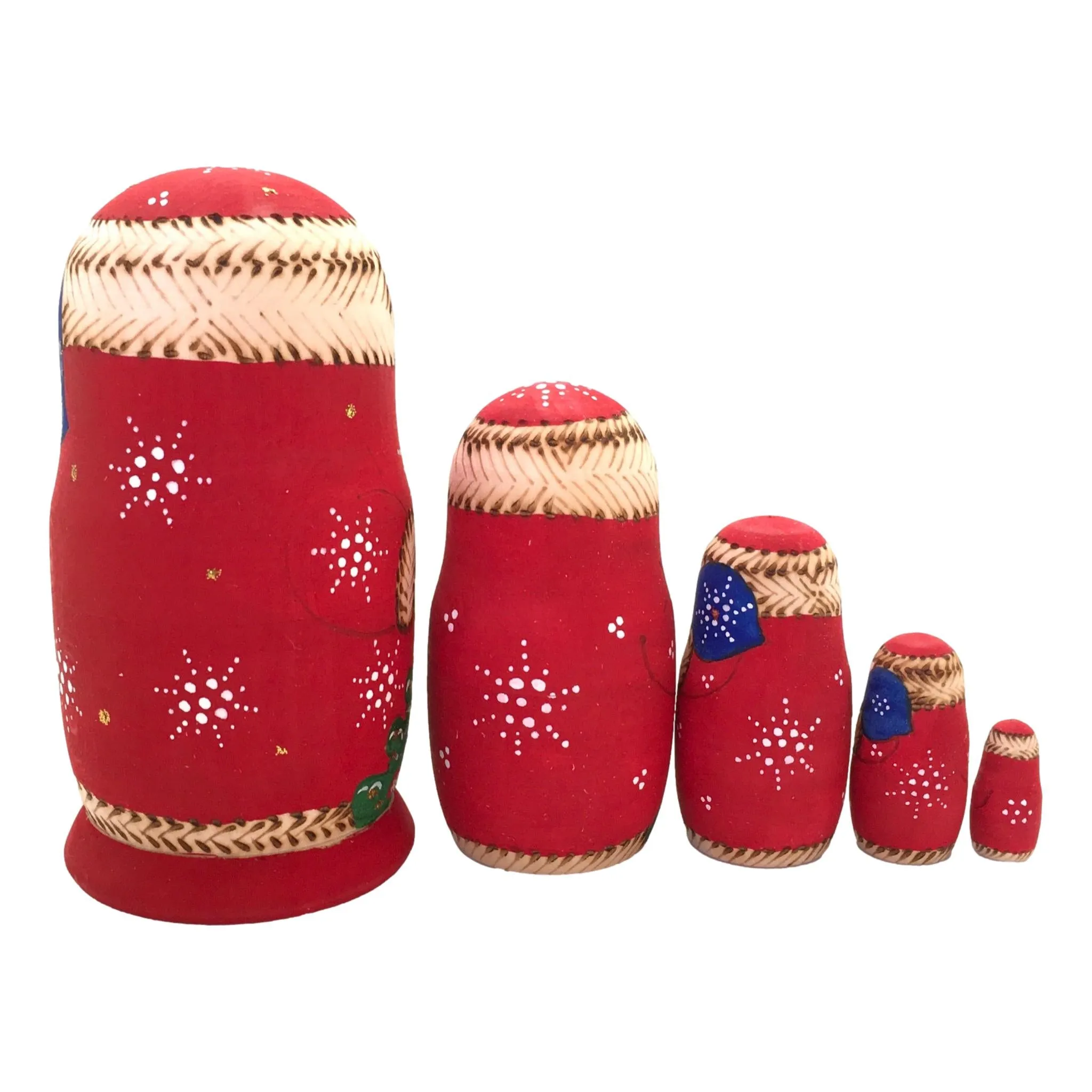 Small Russian Santa Doll 4.5” Tall