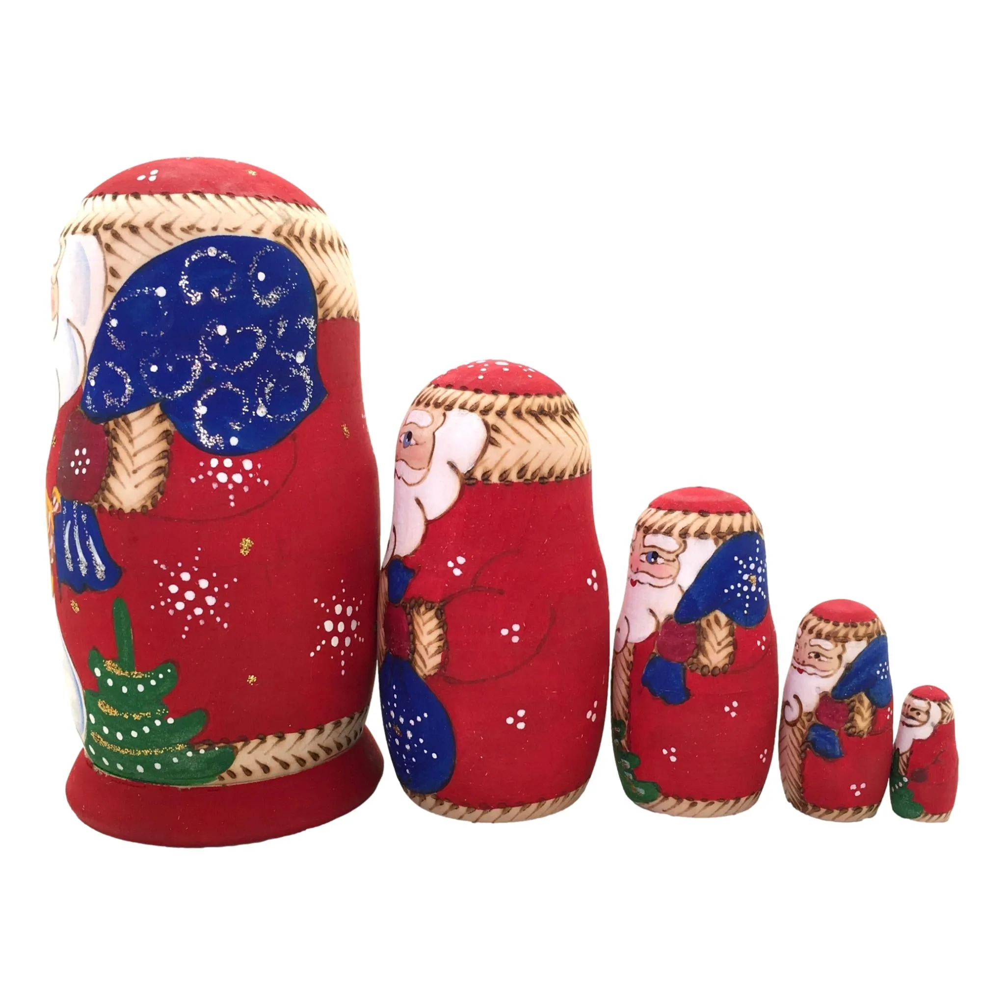 Small Russian Santa Doll 4.5” Tall