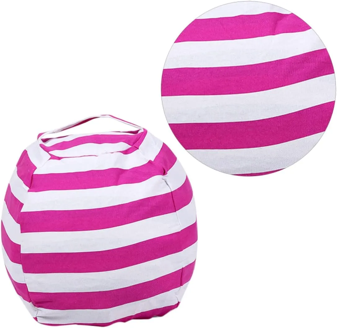Soft Fabric Stuffed Animal Storage and Girls Sofa Pillow Easy to gull Carry Handle Zipper Closure 