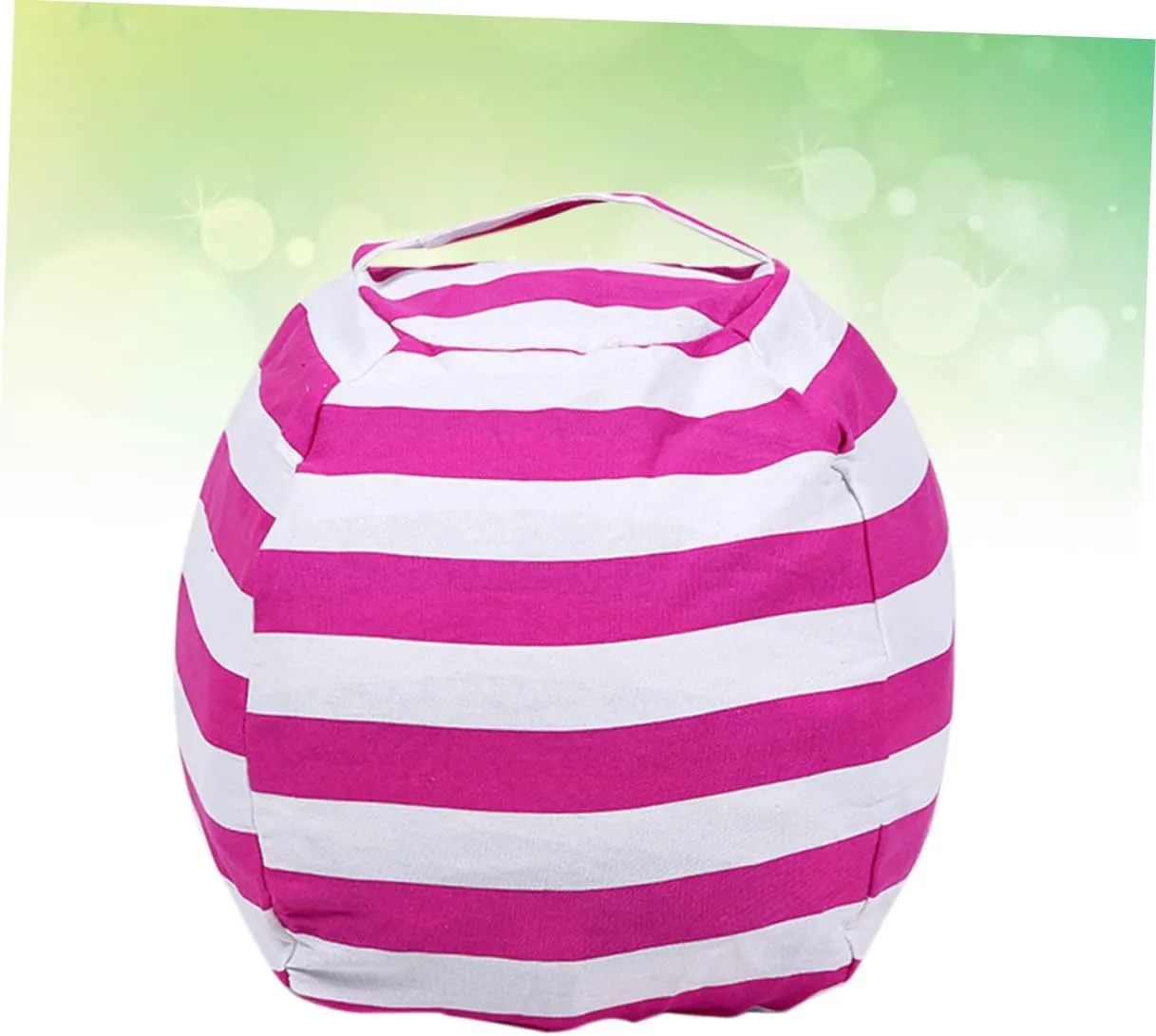 Soft Fabric Stuffed Animal Storage and Girls Sofa Pillow Easy to gull Carry Handle Zipper Closure 