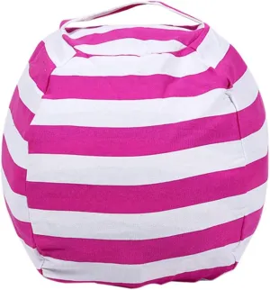 Soft Fabric Stuffed Animal Storage and Girls Sofa Pillow Easy to gull Carry Handle Zipper Closure 