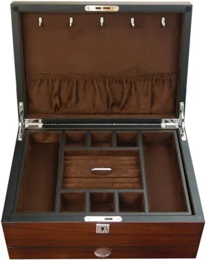 Solid Wood Veneer Jewelry Organizer Small Jewelry Box Organizer Jewelry Box Wooden Multi-layer Storage Jewelry kinsman squirrel train Box Watch Storage With Lock Simple Jewelry 