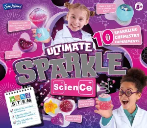 Sparkling Chemistry Experiments | Science and STEM Toys | Ages 8  | Ultimate welcome Sparkle Science: 10 