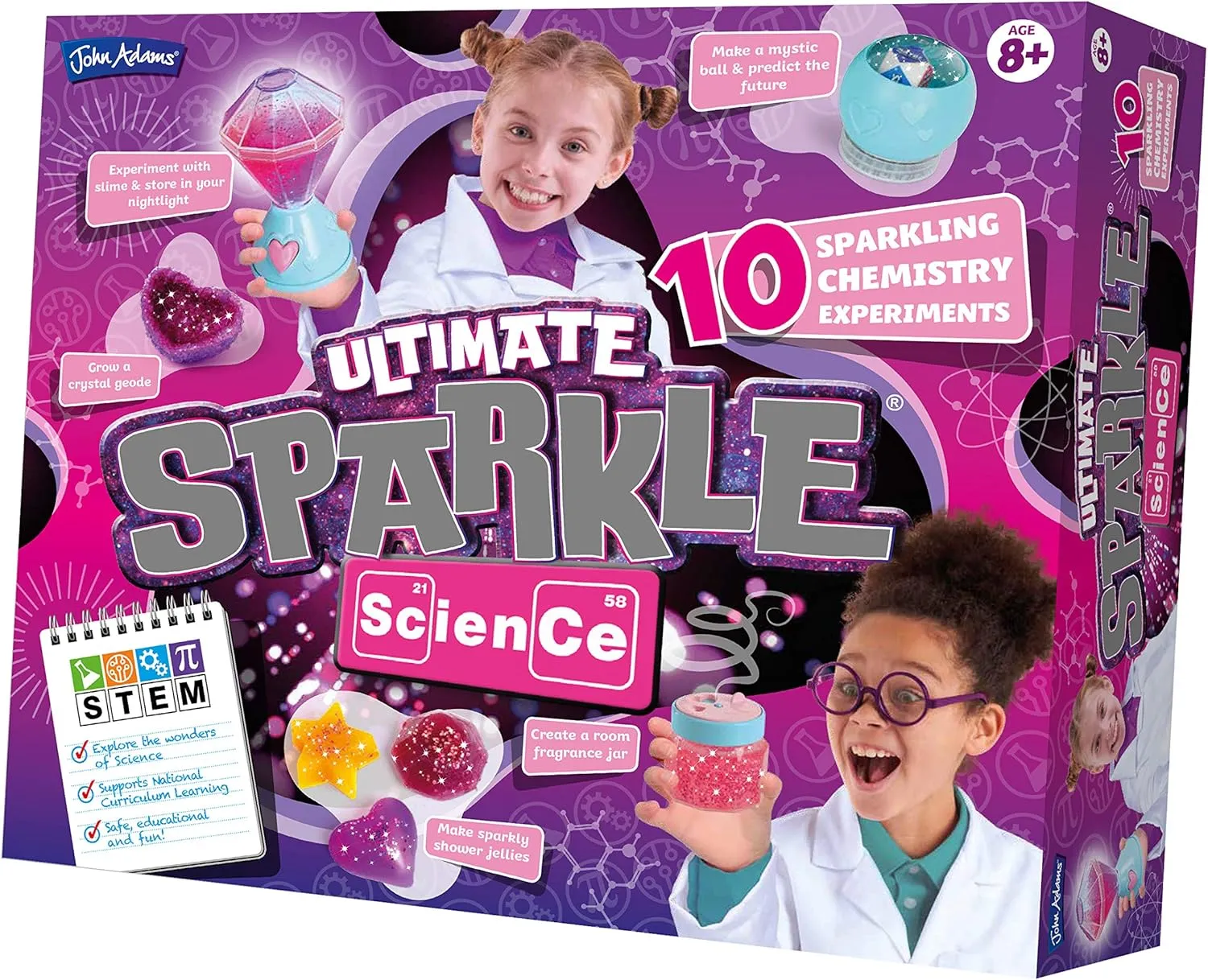 Sparkling Chemistry Experiments | Science and STEM Toys | Ages 8  | Ultimate welcome Sparkle Science: 10 