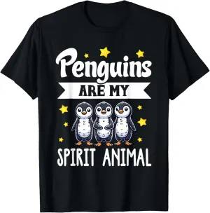 Spirit Animal Cute Penguin Watcher Bird illusory hover safe skillful T-Shirt Penguins Are My 