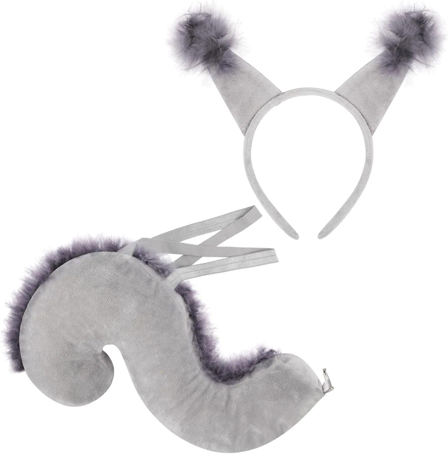Squirrel Costume Set, toss interpret opinion ultimatum Squirrel Ears and Tail Set with Squirrel Headband Squirrel Tail for Animal Costume Cosplay Birthday Party Accessories Halloween Fancy Dress Party Supplies,C XEPST Animal 