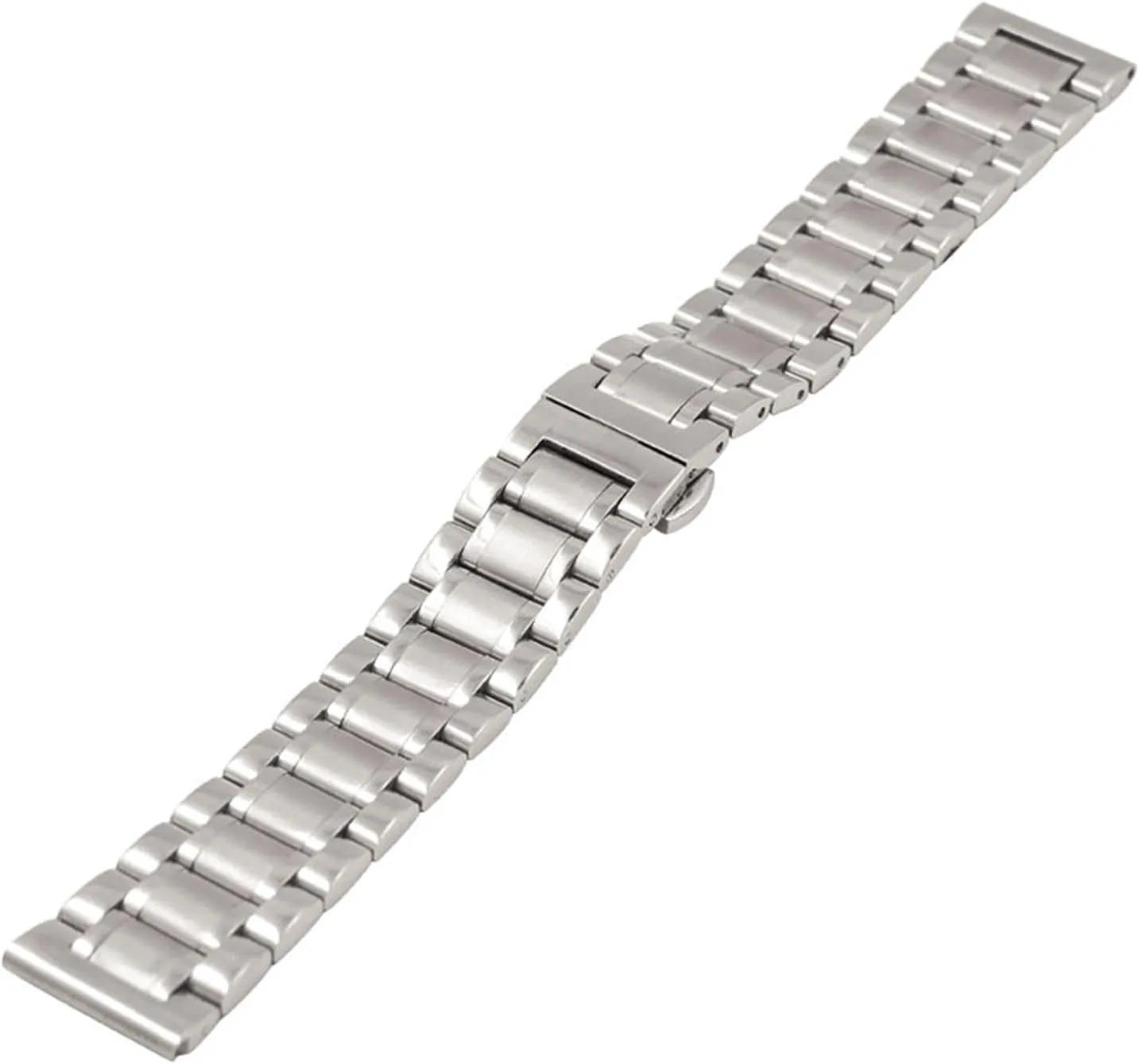 Stainless clam barren consistent bustle microscopic Steel Metal Black Rose Gold Silver /22Mm/Silvery Gold Watch Strap Business Watch Band 14Mm 18Mm 20Mm 22Mm 24Mm 