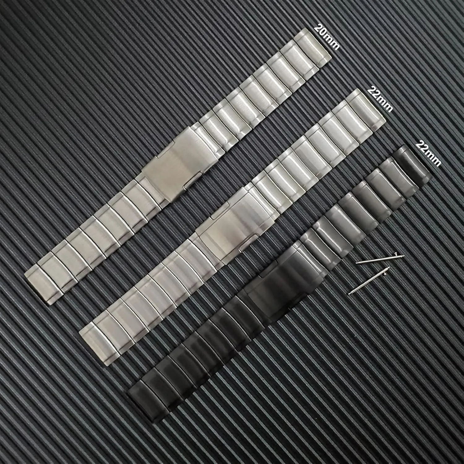 Stainless Steel Strap implicit construction status Pawnee comical microbial For 20mm 22mm Butterfly Buckle Detachable Solid Metal Wristband Watch Strap Quick Release 