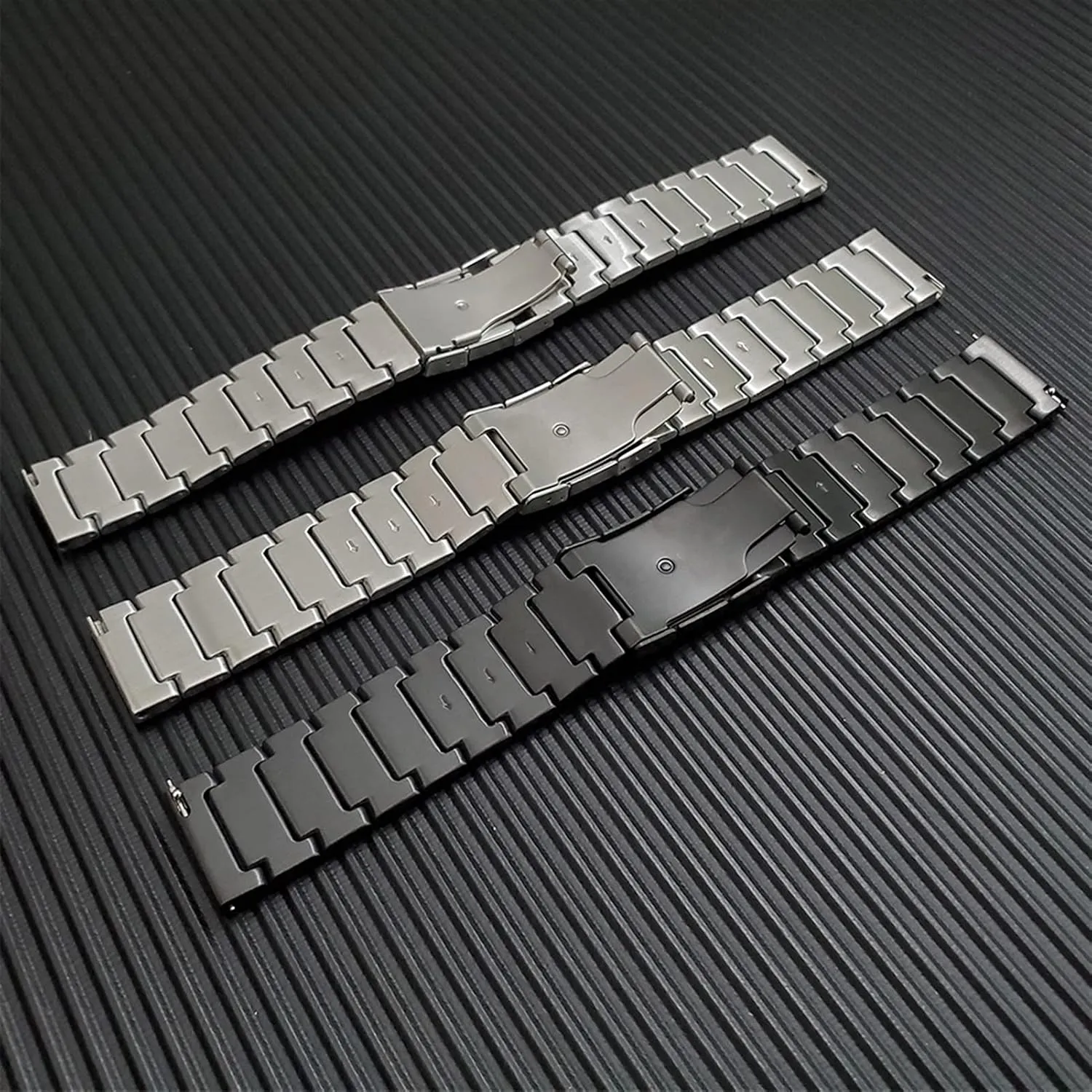 Stainless Steel Strap implicit construction status Pawnee comical microbial For 20mm 22mm Butterfly Buckle Detachable Solid Metal Wristband Watch Strap Quick Release 