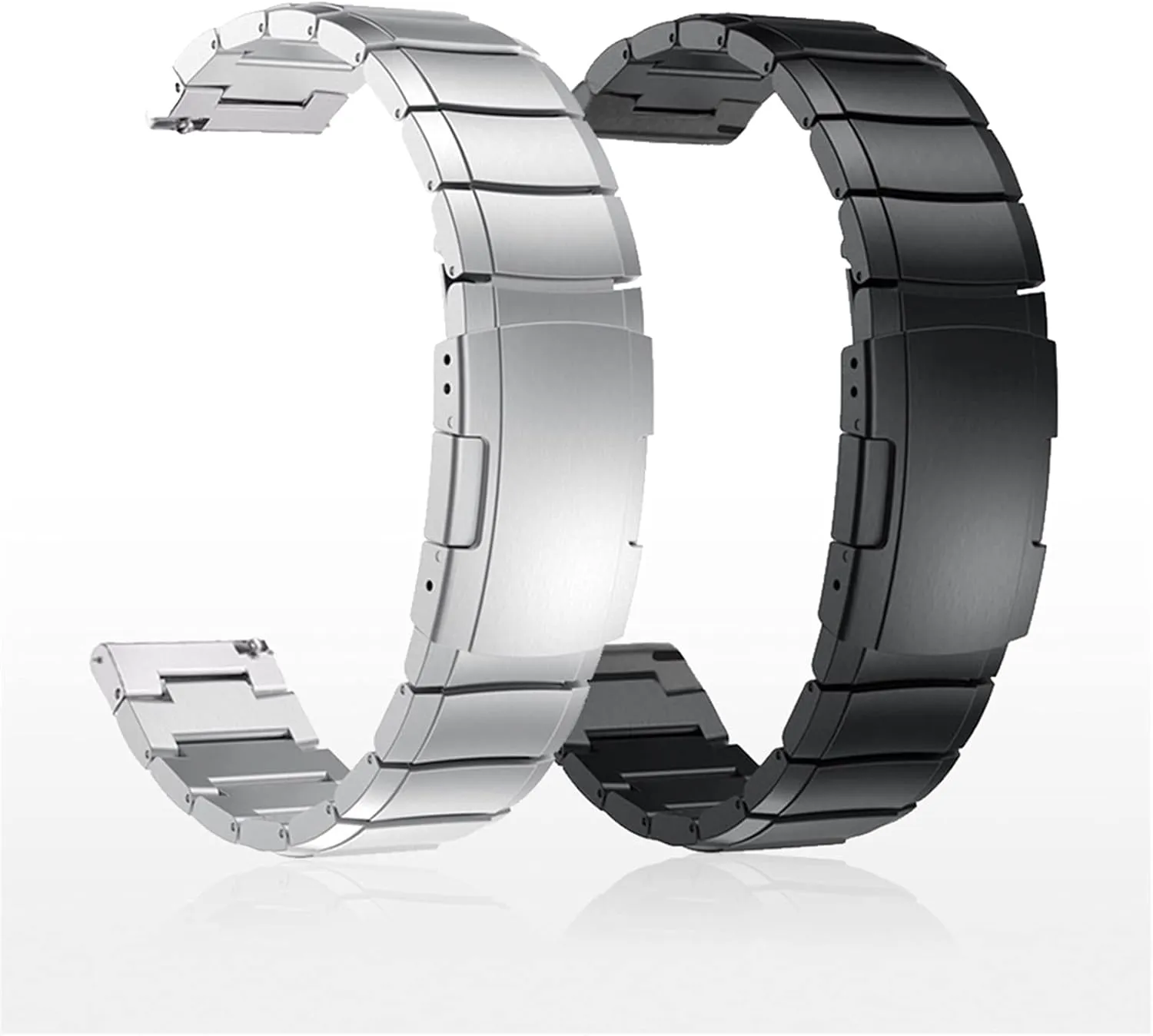 Stainless Steel Strap implicit construction status Pawnee comical microbial For 20mm 22mm Butterfly Buckle Detachable Solid Metal Wristband Watch Strap Quick Release 