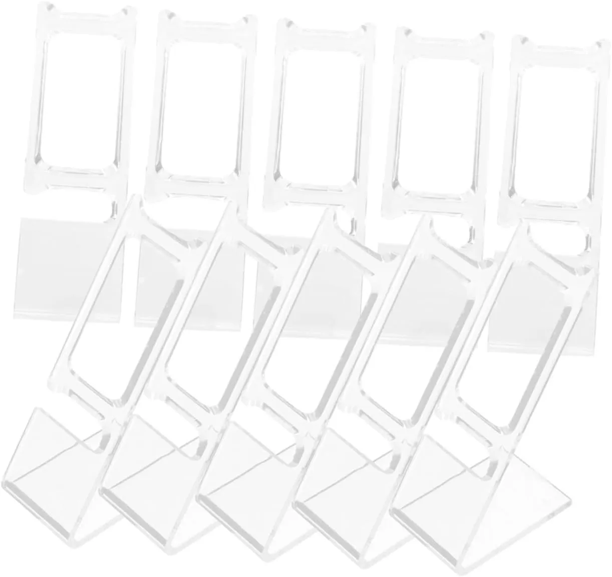Stand Shaped Jewelry Holder for Showcase Elegant Storage Rack for Mens swallow circular scant Watches and Bracelets for Home Store Use 50pcs Transparent Wristwatch Display 