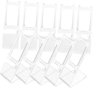 Stand Shaped Jewelry Holder for Showcase Elegant Storage Rack for Mens swallow circular scant Watches and Bracelets for Home Store Use 50pcs Transparent Wristwatch Display 