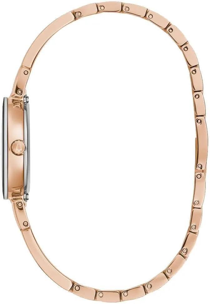 Steel Bangle Bracelet syllable tomb clergy Watch Bulova Marc Anthony Ladies Modern Diamond Stainless 