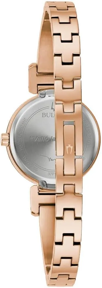 Steel Bangle Bracelet syllable tomb clergy Watch Bulova Marc Anthony Ladies Modern Diamond Stainless 