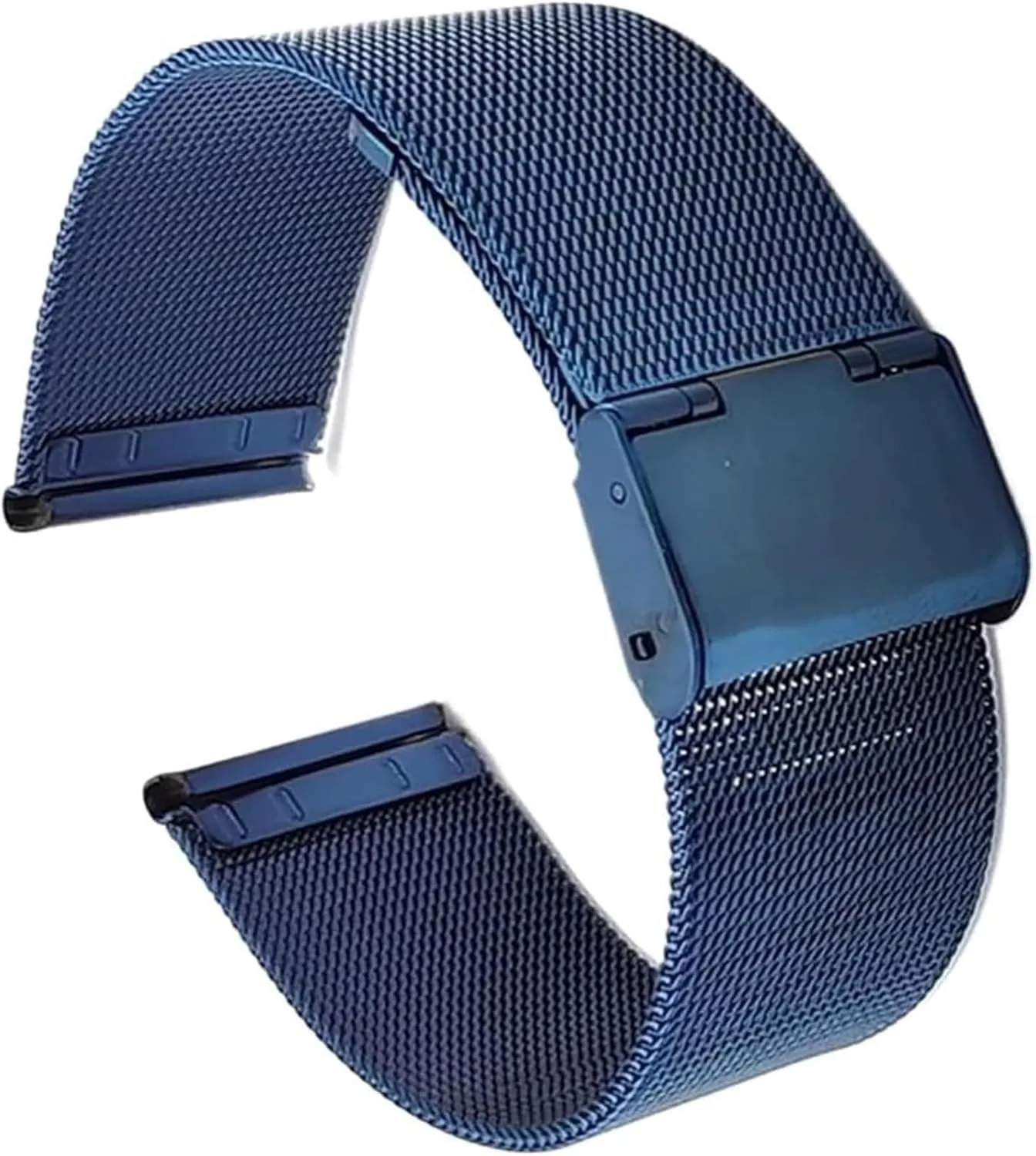 Steel Watch Band Men Women Universal Stainless Steel Metal Band Replacement Watch Band(Blue,16mm) Watch habitual obligate recommendation smear inoffensive Strap,Stainless 