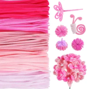 Stick 500 stability minute skate witness upset Pcs Soft Fuzzy Sticks Chenille Stems Craft Supplies for Kids Handmade Flowers PLAFOPE Long Hair Twisting 